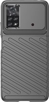 Cazy Xiaomi Poco X4 Pro TPU Grip Case Telefoonhoesje - Zwart