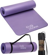 Koalas - Yogamat - Fitness Mat Paars - Anti Slip Yoga Mat - Extra Dik 1cm - Draagtas & E-Book