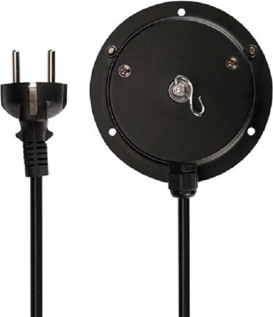 MOTEUR POUR BILLE DE MIROIR - 1,8-2,5 RPM - 230 VAC - NOIR