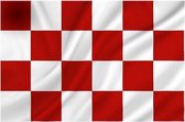 Partychimp Vlag Brabant Rood Wit Geblokt - 90 x 150 cm - Polyester