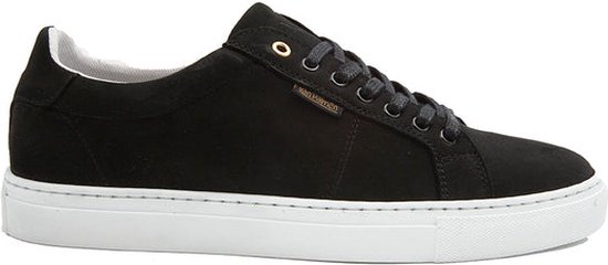 VanPalmen sneaker - zwart - maat 43 - nubuck leer - luxe uitstraling