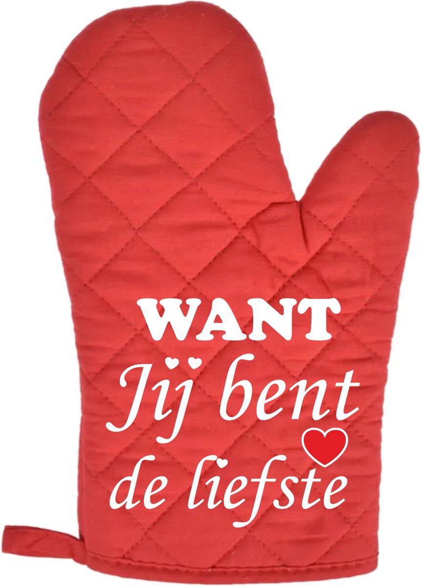 Want Want jij bent de liefste | Moederdag | Moederdag cadeautje | Rood