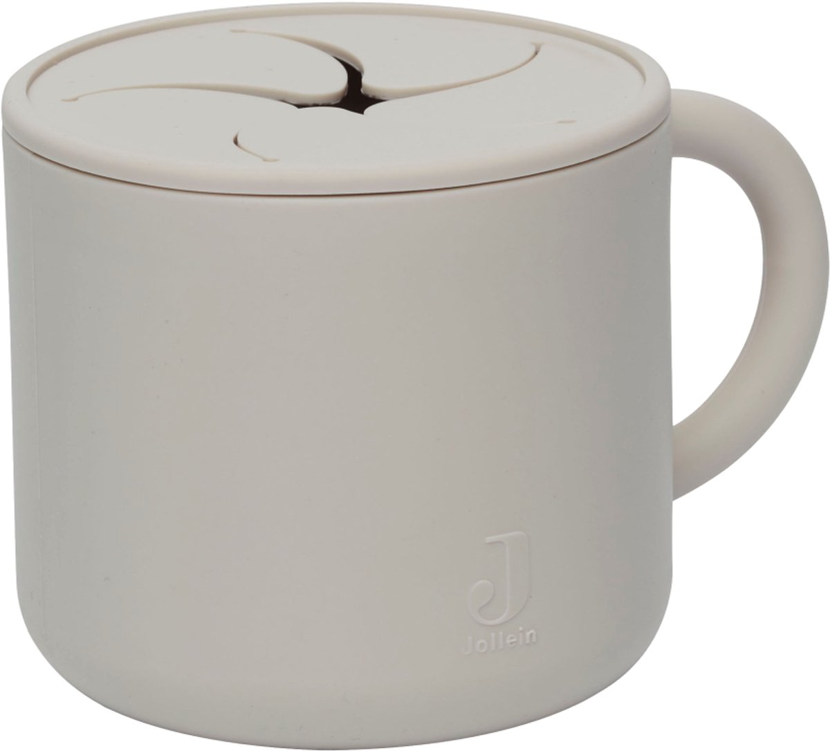 Jollein - Snack Cup (Nougat) - Siliconen - Snack Cup Baby, Snack Beker - 6-18 maanden