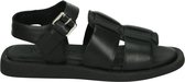 Shabbies 170020279 - Volwassenen Platte sandalen - Kleur: Zwart - Maat: 37