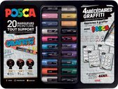 Posca koffer graffiti 20 stuks