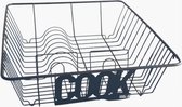 COOK - Afdruiprek/Afwasrek - Keuken Hulpmiddel - Modern Industrieel - Metaal - Zwart