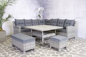 SenS Garden Furniture - Bonaire High Dining Loungeset - Grijs - 158x79x90