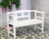 SenS Garden Furniture - Friesen Tuinbank White - 113cm - Wit