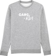 Gang = alles Rustaagh sweater maat M - grijs - bedrukt - unisex -ski