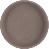 Mica Stan bord rond grijs basalt D13,5cm