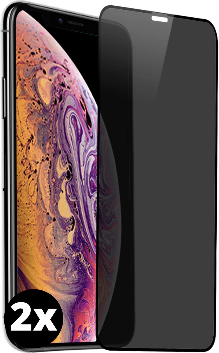 Fooniq Privacy Screenprotector 2x - Premium Kwaliteit - Geschikt Voor Apple iPhone XR