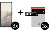 Beschermglas Google Pixel 6 Screen Protector 3 stuks - Google Pixel 6 Screenprotector - Google Pixel 6 Screen Protector Camera - 3 stuks