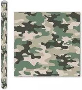 Verhaak Cadeaupapier Kaftpapier Kadopapier 2mx70cm Camouflage Groen 4 rollen Back To School