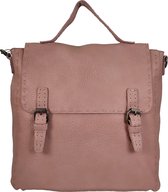 Rugzak - handtas Flora & Co met flap roze