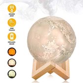 House of Odor | Moon Diffuser | Maanlamp in 3 Kleuren | Nachtlampje | Ook draadloos te gebruiken | Met gratis extra filter!