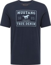 Mustang T-shirt donkerblauw - maat M