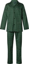 Gentlemen heren pyjama poplin | MAAT 56 | Blocks & dots | groen