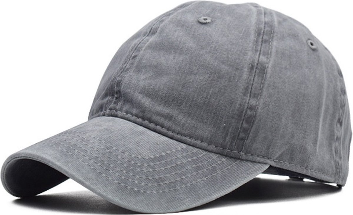 Dames Pet Spijkerstof - Denim - Grijs - Baseball Pet
