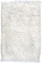 Traditioneel Berber vloerkleed ''Beni Ourain''  - 100 x 150 cm - Handgeknoopt uniek wol tapijt -