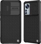 Telefoonhoesje geschikt voor Xiaomi 12 / 12X - Nillkin CamShield Pro Case - Zwart