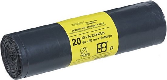 Komo | Sac à déchets | 60 x 80 cm | Capacité : 60 litres | 400 pièces