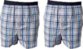 Embrator mannen Boxershorts 2-stuks geruit maat XXL