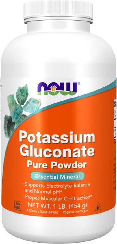 NOW Foods Kalium Gluconaat Poeder - 453 gr (1 pond)