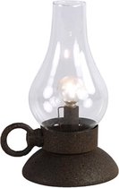 Dream-Living Decoratie olielamp LED timer Kasper roest-13x10,5x19,5cm
