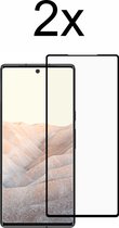 Google Pixel 6 Screenprotector - Beschermglas Google Pixel 6 Screen Protector Glas - Full cover - 2 stuks