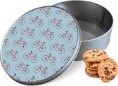 Boîte à biscuits Vélo Round - Boîte de conservation 15x15x5 cm