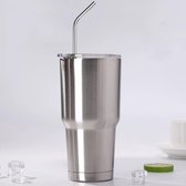 Thermosbeker - XL Koffiemok To Go - Travel Mug Thermos beker - Isoleerfles - RVS