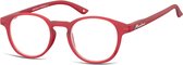 Montana Eyewear MR52B ronde leesbril +3.00 mat rood