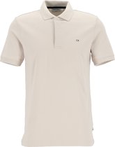 Calvin Klein Stretch Pique Slim Polo - Stony Beige - beige -  Maat: XL