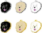 Dali's Pet Chow Chow Aanpasbare ID-tags voor huisdieren Gegraveerd Hondenpenning