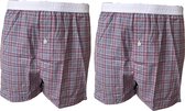 Embrator mannen Boxershorts 2-stuks geruit maat XL