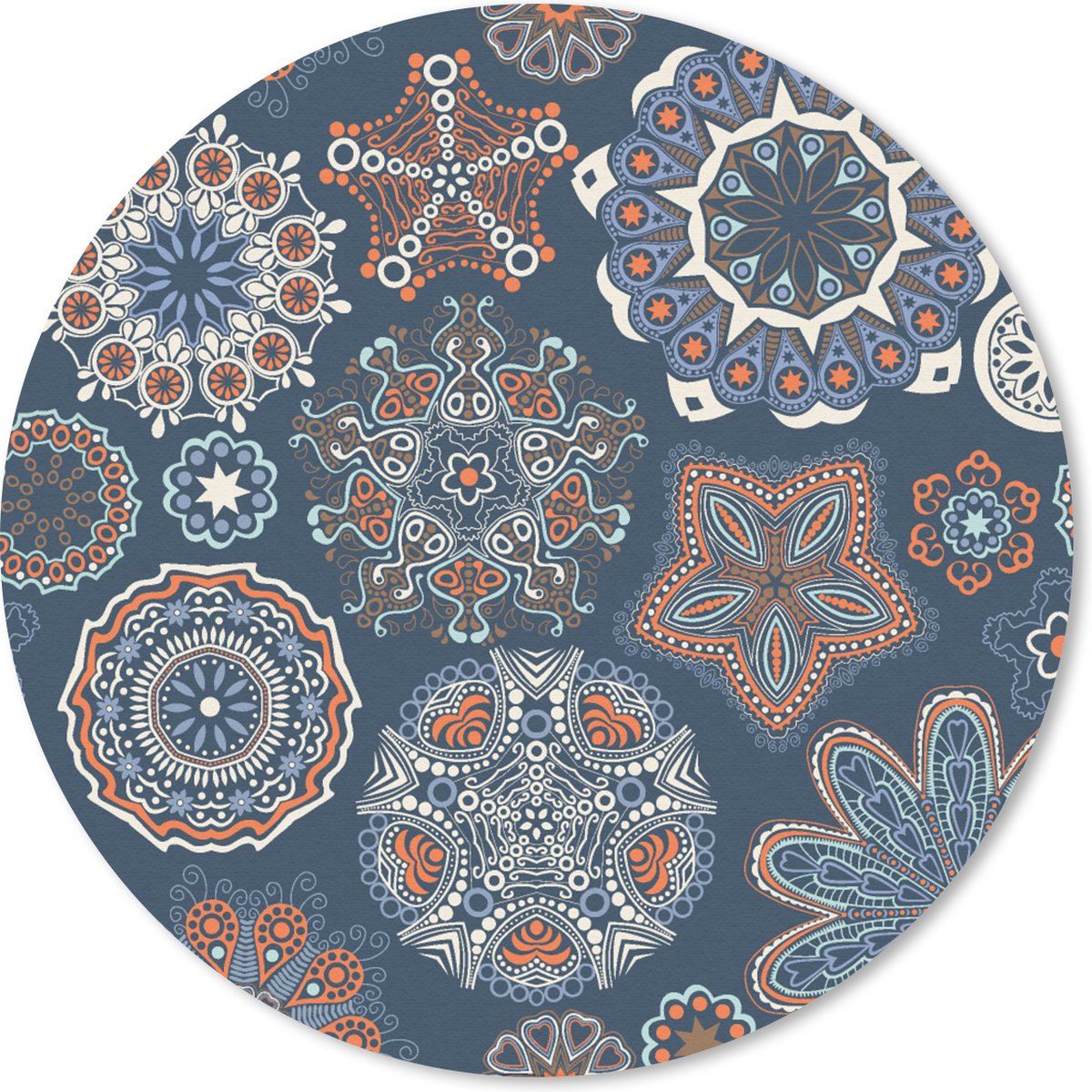 Muismat rond 30x30 cm - Mousepad Patronen - Ornament - Versiering - Ronde muismatten