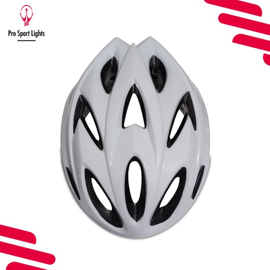 Fietshelm volwassenen Wit - Heren/Dames - Medium 52/58cm
