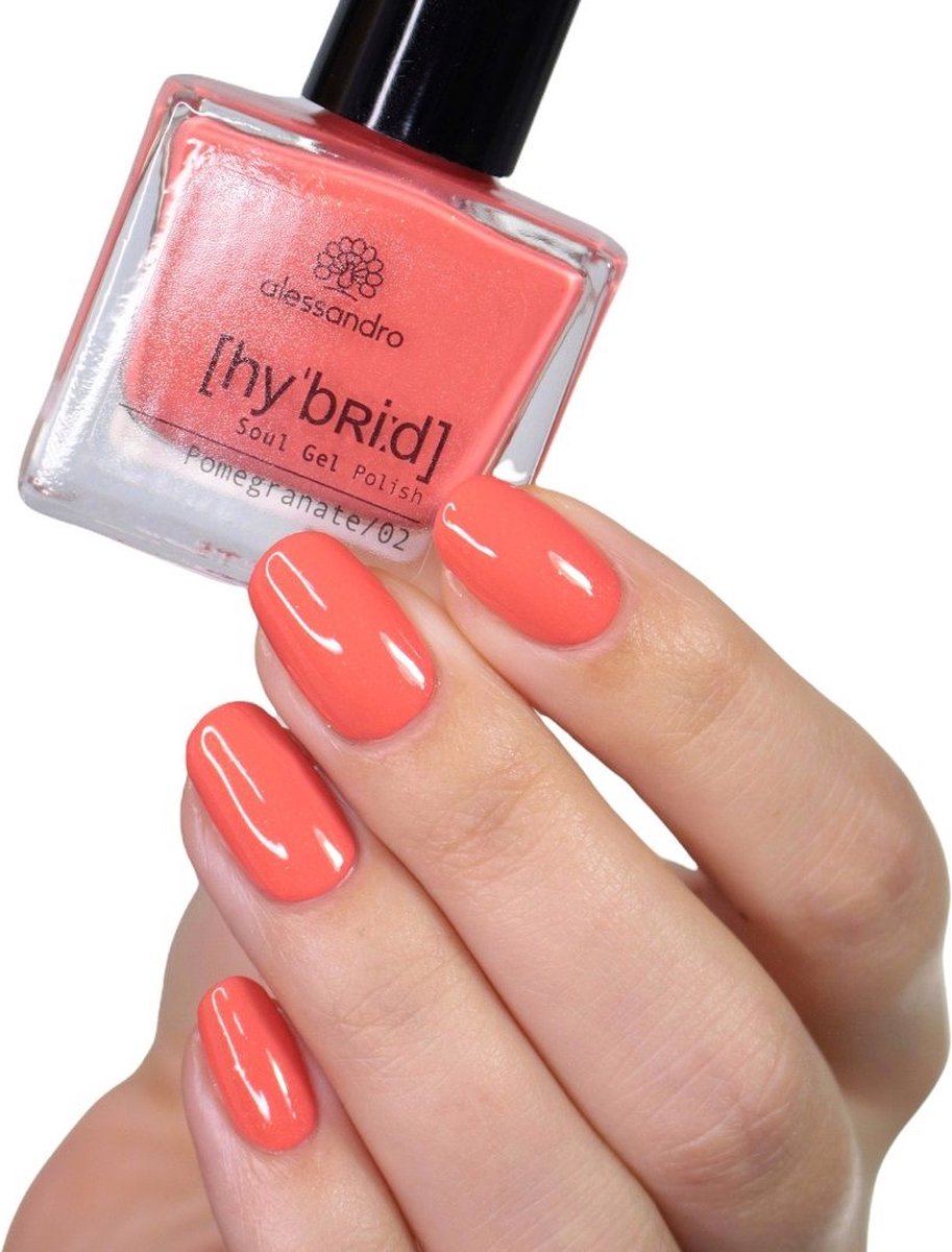 Goedkoopste alessandro Hybrid Colour Pomegranate nagel gel coat Rood