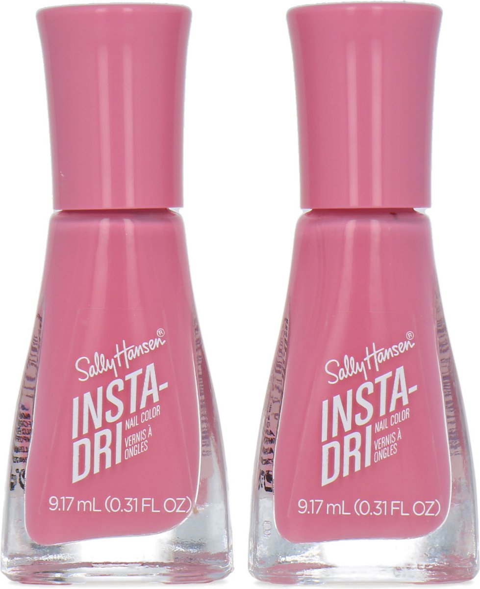 Sally Hansen Insta-Dri Nagellak - 275 Rapid Rose (set van 2)
