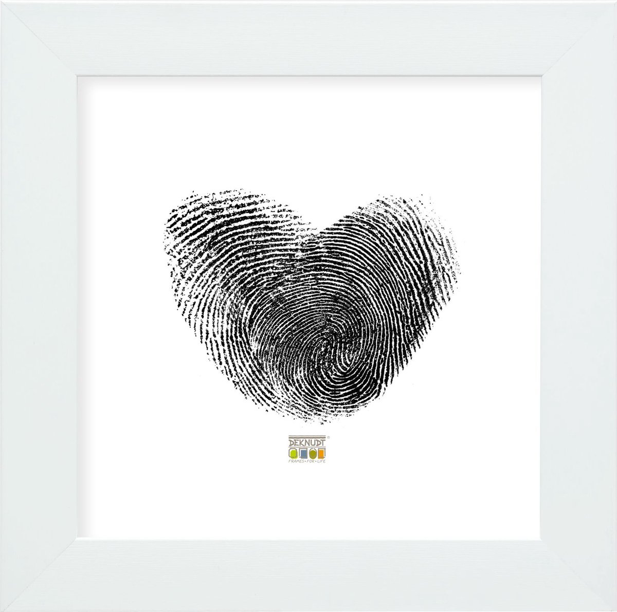 Deknudt Frames fotolijst S42PH1 - tijdloos wit - voor foto 30x30 cm spierwit