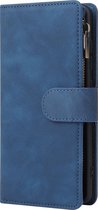 Bookcase Geschikt voor Samsung Galaxy A21s - Blauw- Portemonnee hoesje