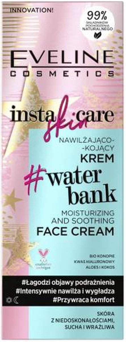 Insta Skin Care hydraterende en verzachtende crème voor de droge en gevoelige huid met imperfecties 50ml