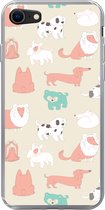 Telefoonhoesje Geschikt voor iPhone SE 2020 hoesje - Patroon - Hond - Puppy - Jongens - Meisjes - Kinderen - Kids - Siliconen Telefoonhoesje