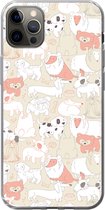 Geschikt voor iPhone 12 Pro Max hoesje - Patronen - Hond - Hondenvoer - Jongens - Meisjes - Kinderen - Kind - Siliconen Telefoonhoesje