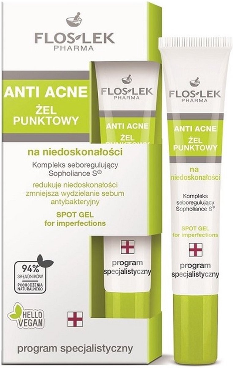 Anti-acne vlekken gel voor onvolkomenheden 20ml
