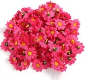 100 Stuks Kunstbloemen – Rose Red – Decoratie Bloemetjes