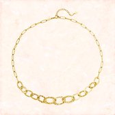 Jobo by Jet - Power necklace - Gouden dames ketting - Stainless steel - Waterproef - Verstelbaar