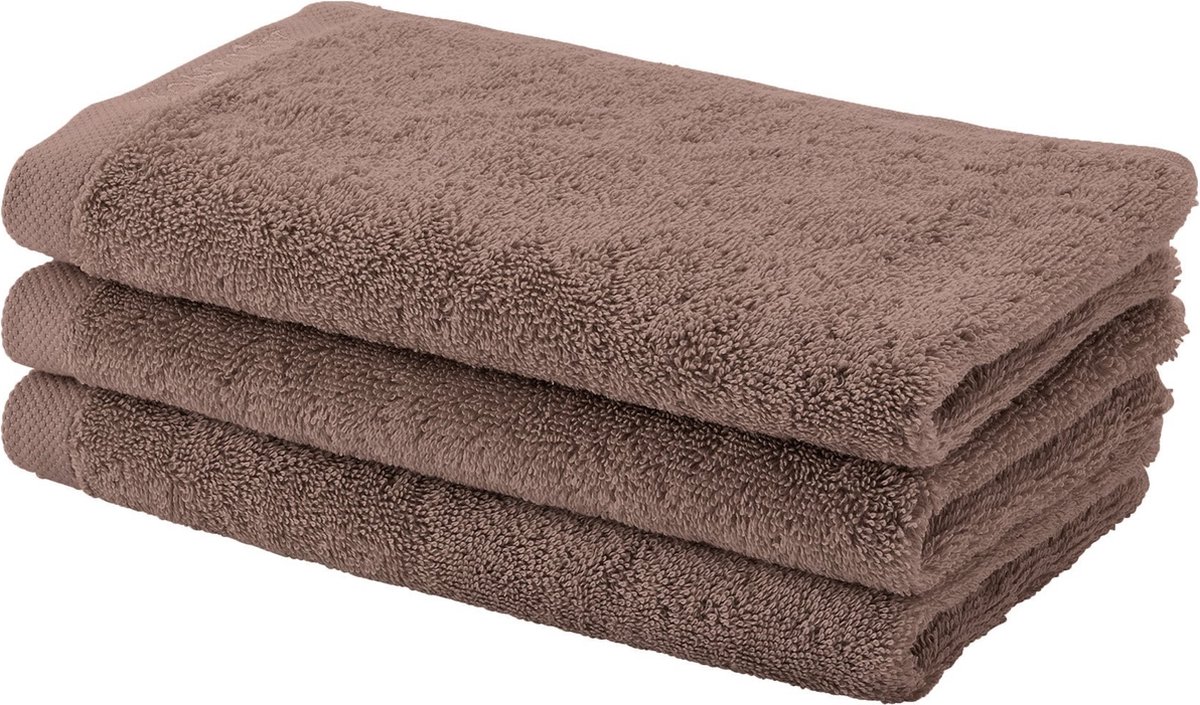 Aquanova gastendoek London - 30x50 cm - Set van 6 - Camel