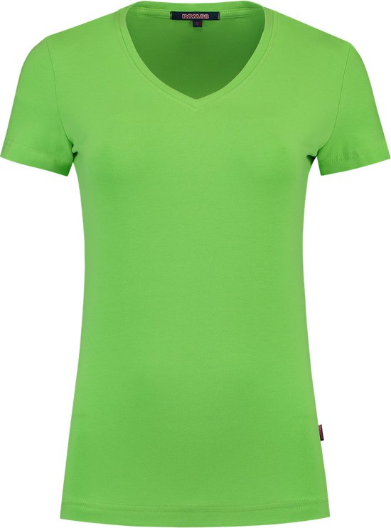 Tricorp Dames T-shirt V-hals 101008 Lime - Maat 4XL