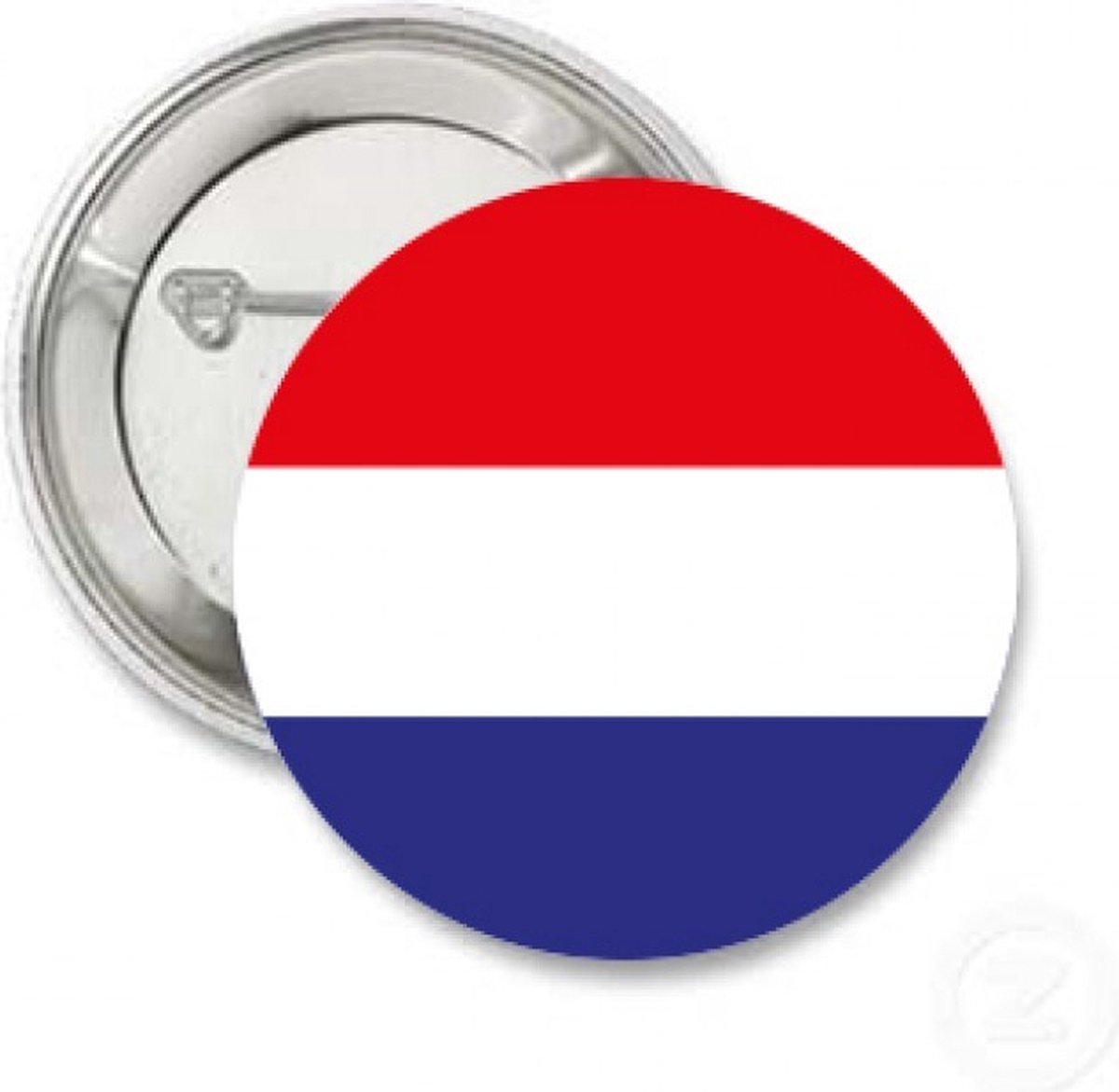 Rood wit blauw buttons 10 stuks - geboorte - voetbal - koningsdag - EK - WK - Nederland - Holland - button